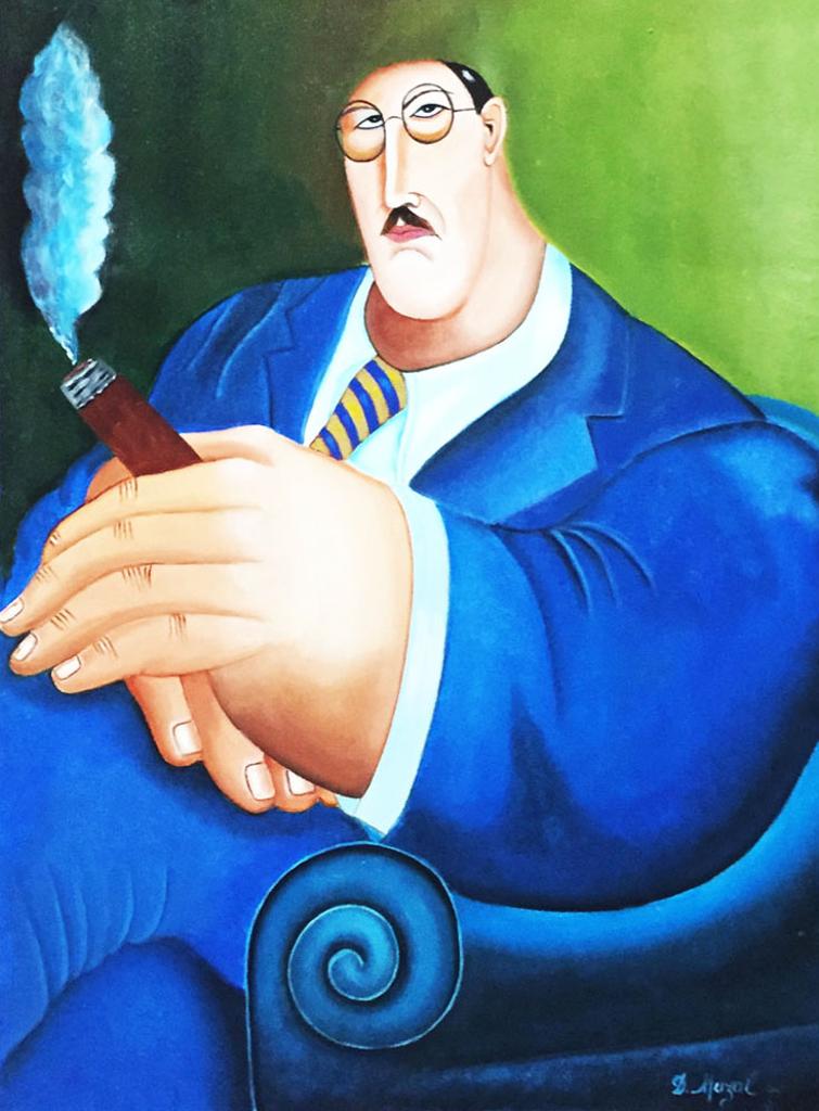 David Mazal (1920) - Man with cigar