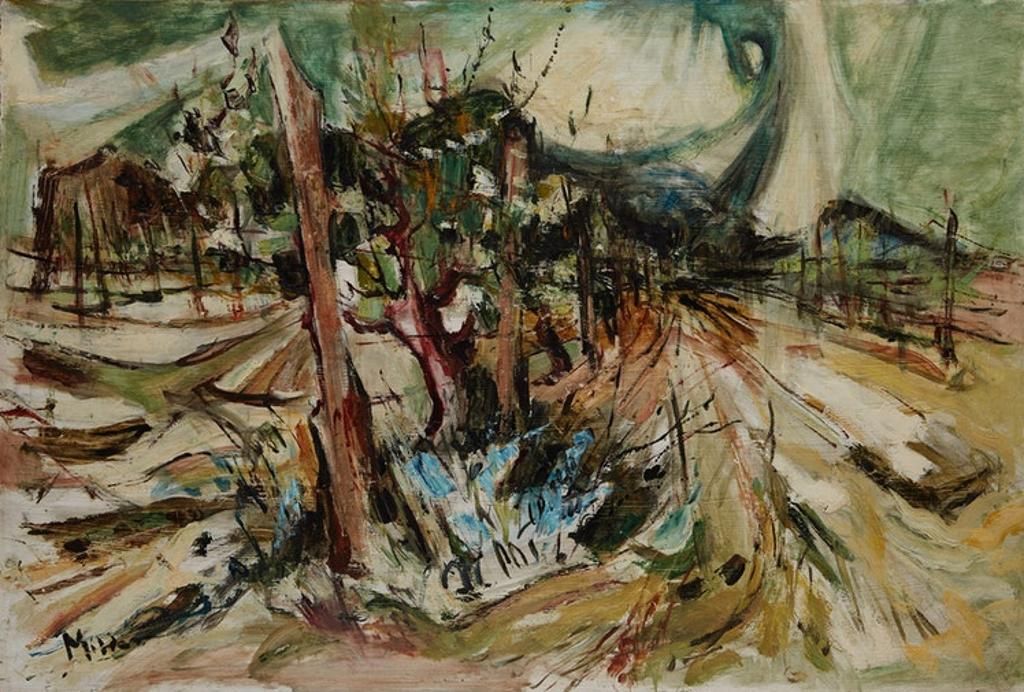 Alexander Samuel Millar (1921-1978) - Fenced In Landscape; Abstract Landscape; Autumn Island Landscape