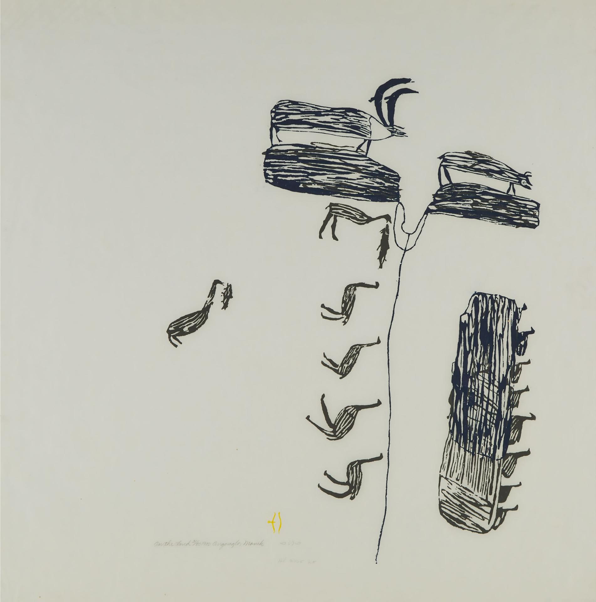 Luke H.Amitnaaq Anguhadluq (1895-1982) - On The Land, 1970