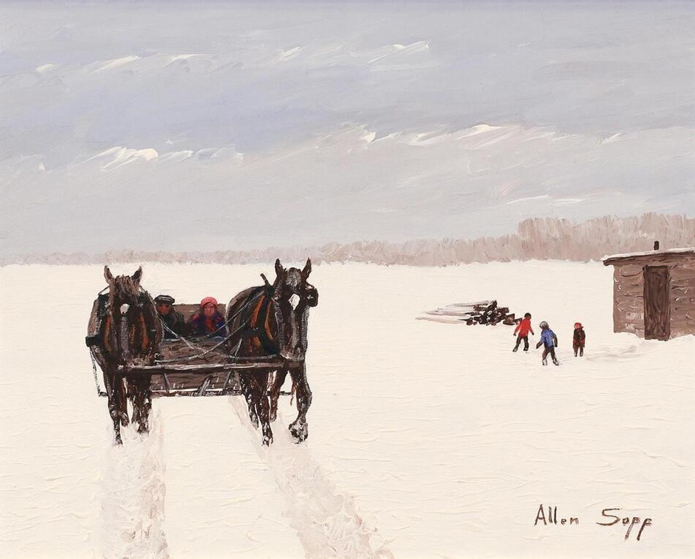 Allen Fredrick Sapp (1929-2015) - Just Passing By The Neighbors