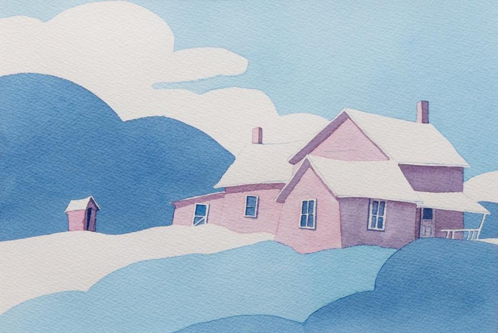 Marilynn Malo - Pink House on the Hill