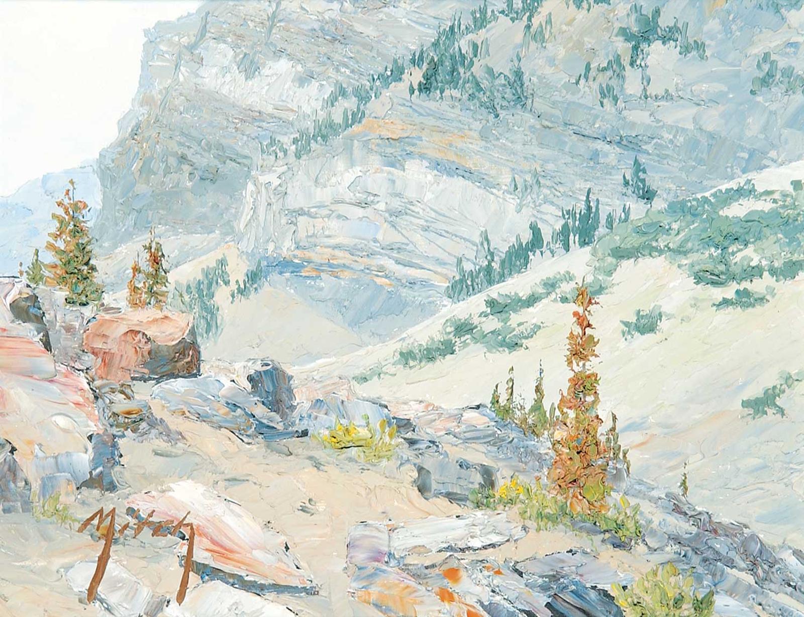 Mitch Keirstead (1948) - Afternoon Glow by Moraine Lake [Valley of the Ten Peaks]
