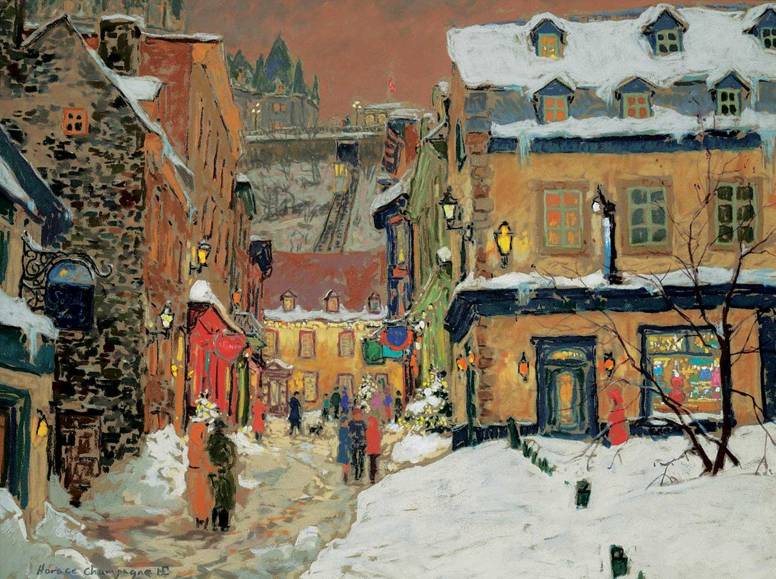 Horace Champagne (1937) - The Magic of Old Quebec, City at Twilight