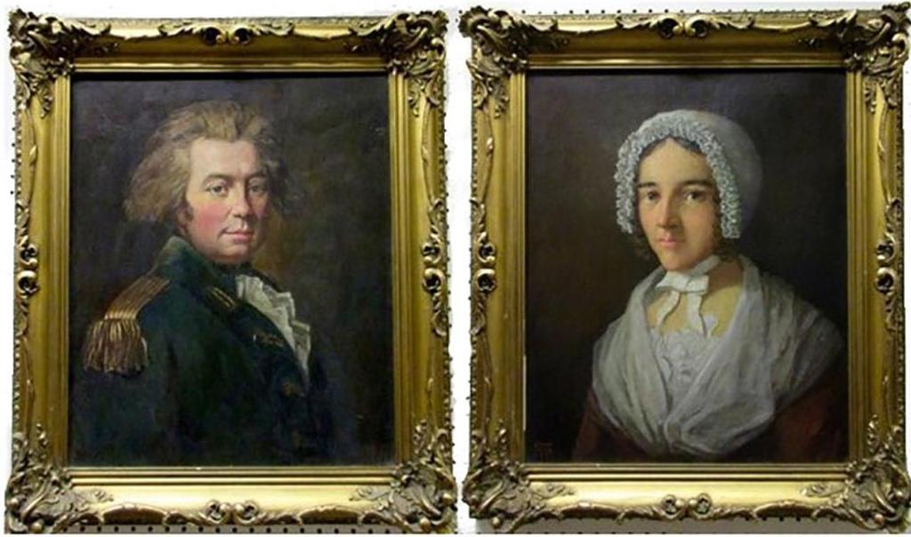 Sir Edmond Wyly Grier (1862-1957) - Portraits Of Lt. Gov.John Graves (Lord) Simcoe And His Wife (Elizabeth)