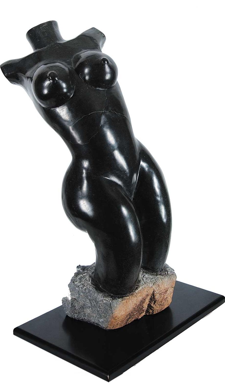 T. Tandi - Untitled - Black Nude Female Figure