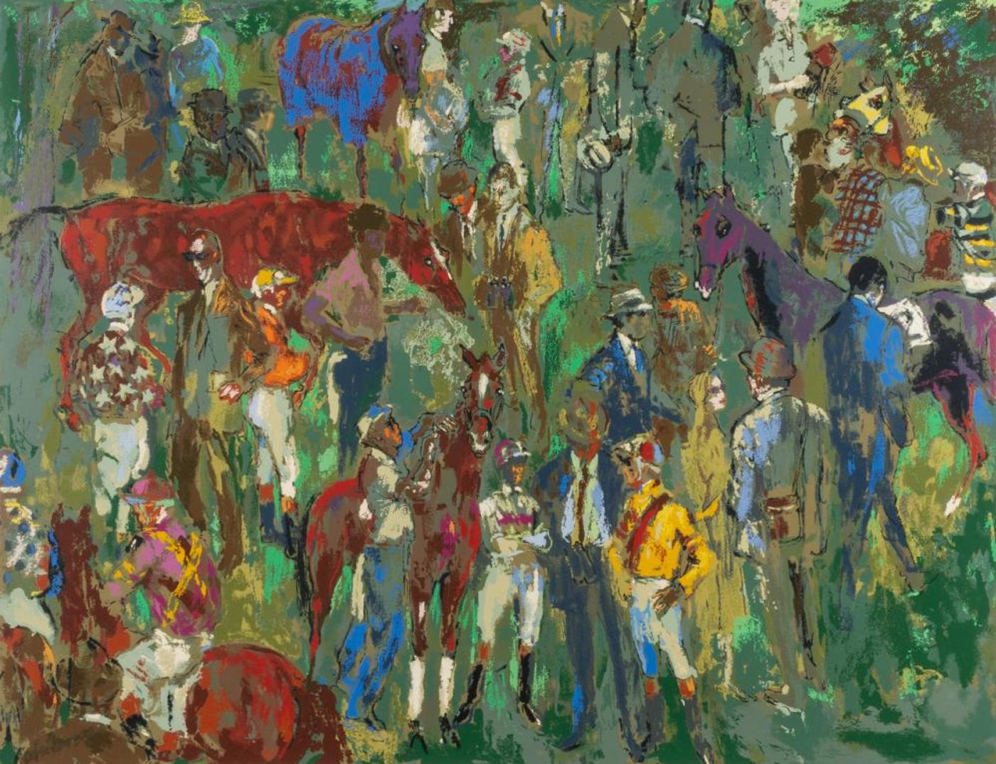 Leroy Neiman (1926-2012) - Before the Race