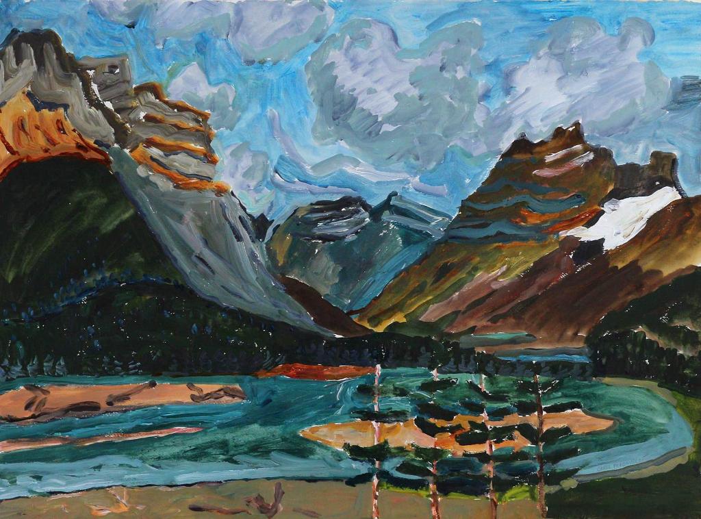 Carol Perehudoff (1960) - Teal Mountains