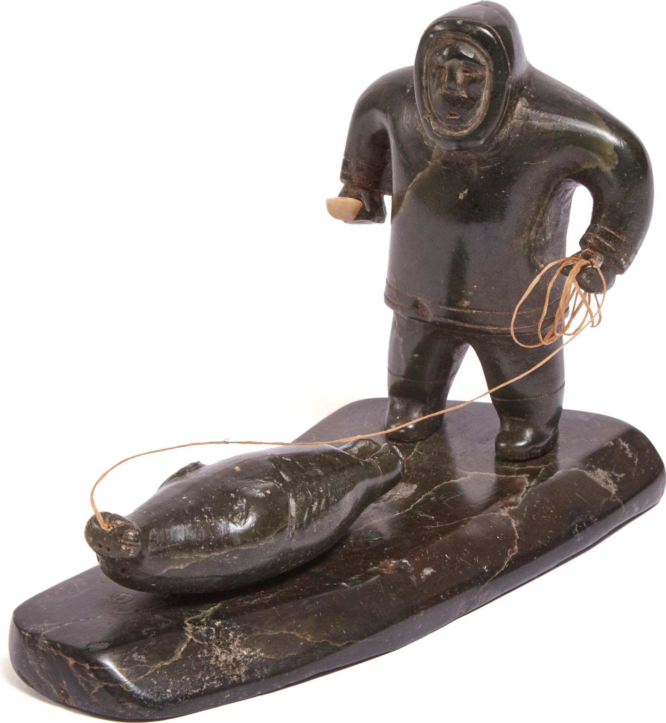 Akeeaktashuk (1898-1954) - Hunter With Catch, Ca. 1950