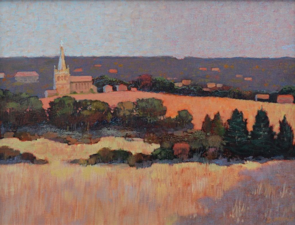 Don Munz (1931) - Evening Church Landscape