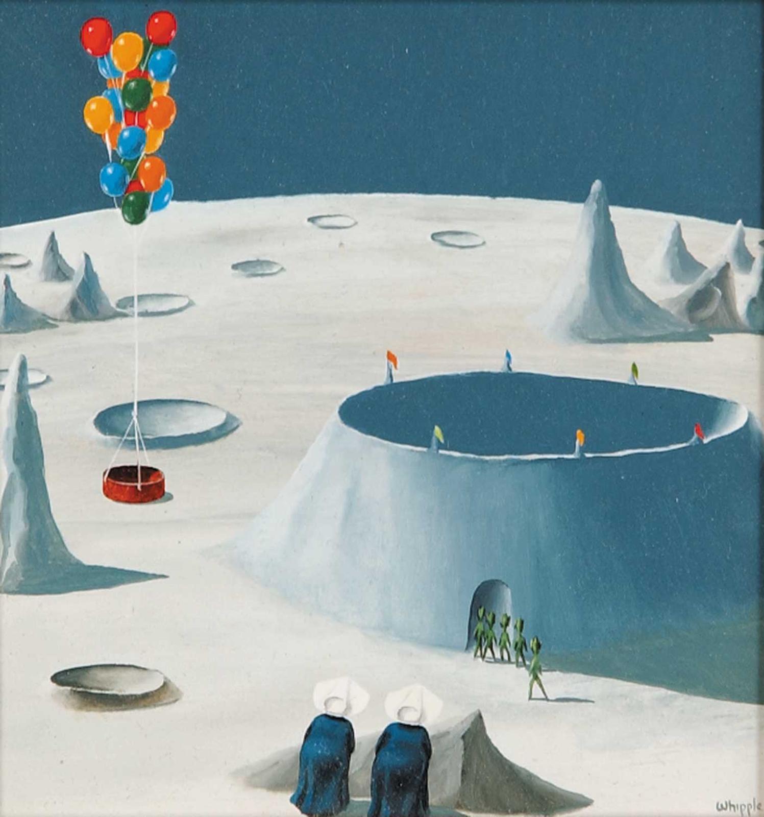 Frank Whipple - Untitled - Aliens, Moons, Balloons and Nuns