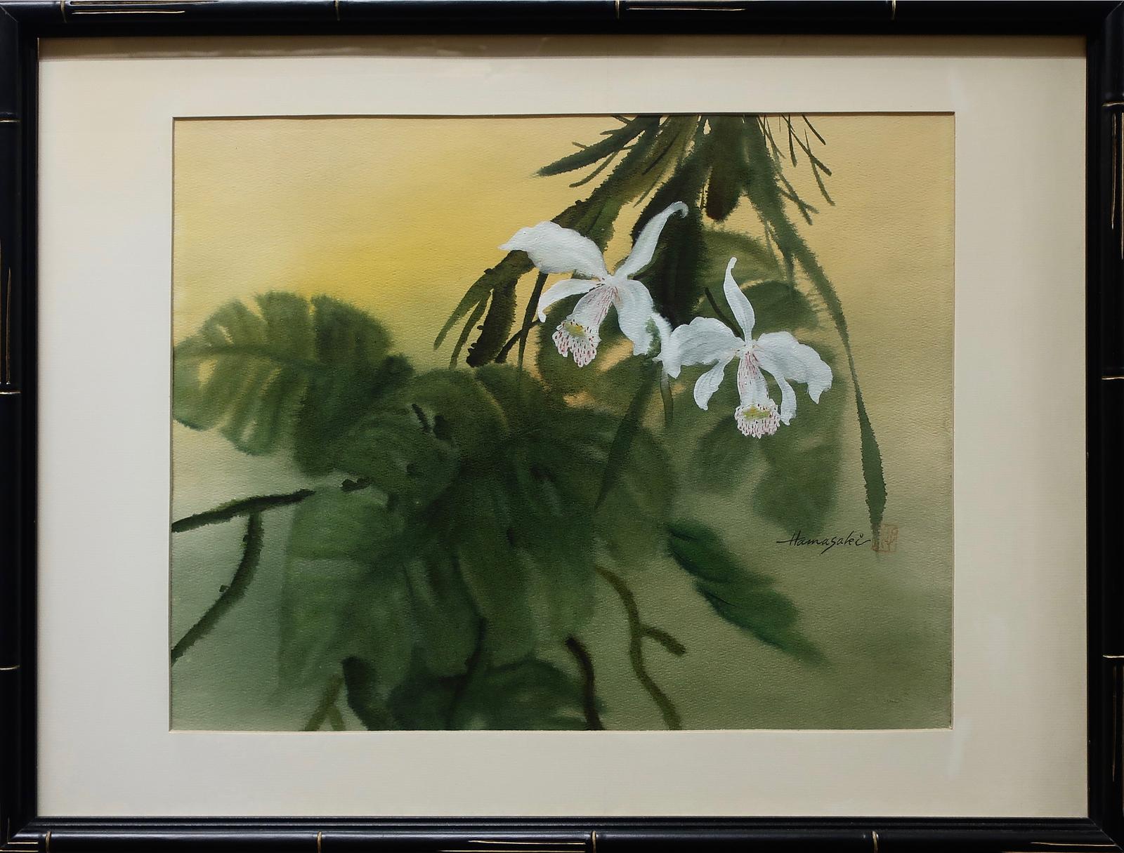 Kazuo Hamasaki (1925-2005) - Untitled (White Lilies)