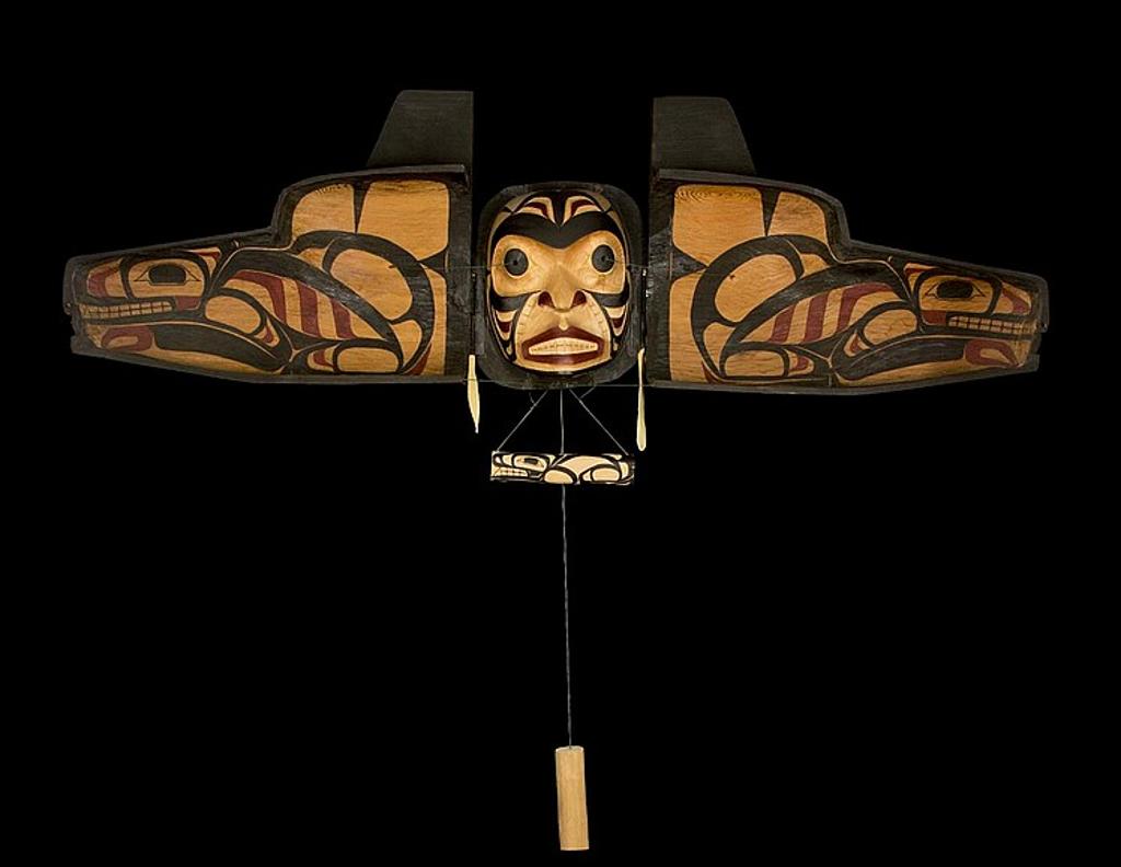 Sanford Williams - a carved and polychromed red cedar and alder Wolf Spirit Transformation mask