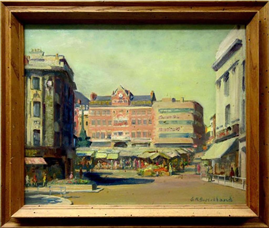 George Herbert Buckingham Holland (1901-1987) - The Market Square, Northampton, England