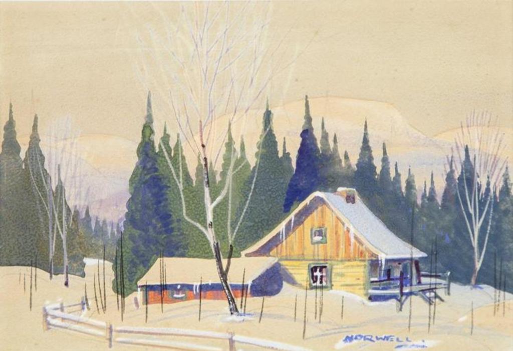 Graham Norble Norwell (1901-1967) - Cabin in a winter landscape