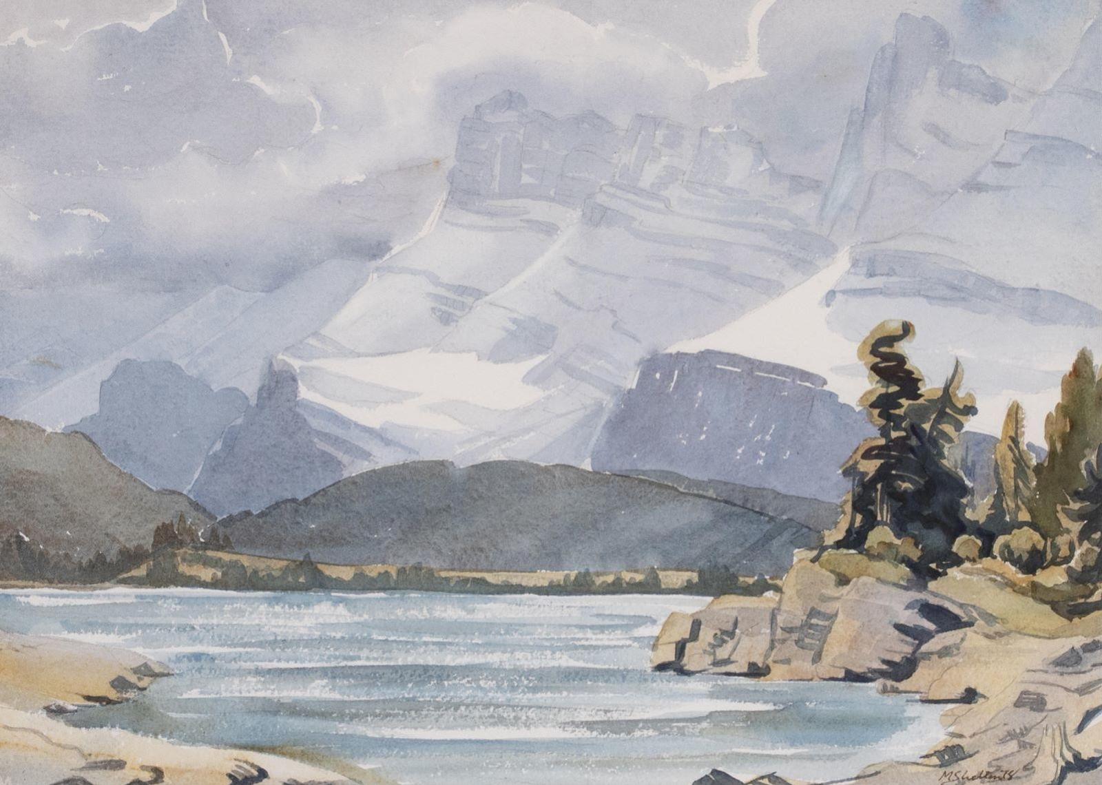 Margaret Dorothy Shelton (1915-1984) - Mount Rundle From Minnewanka