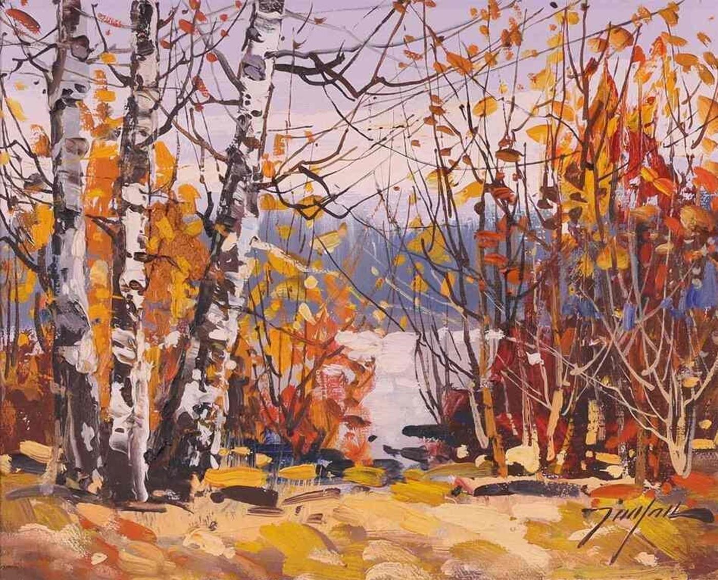 Tinyan Tin Yan Chan (1942) - Lakeside Autumn