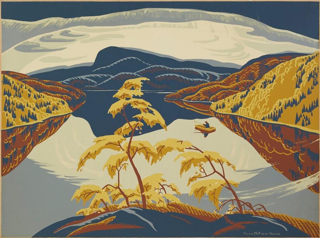 Yvonne Mckague Housser (1897-1996) - Evening, Nipigon River