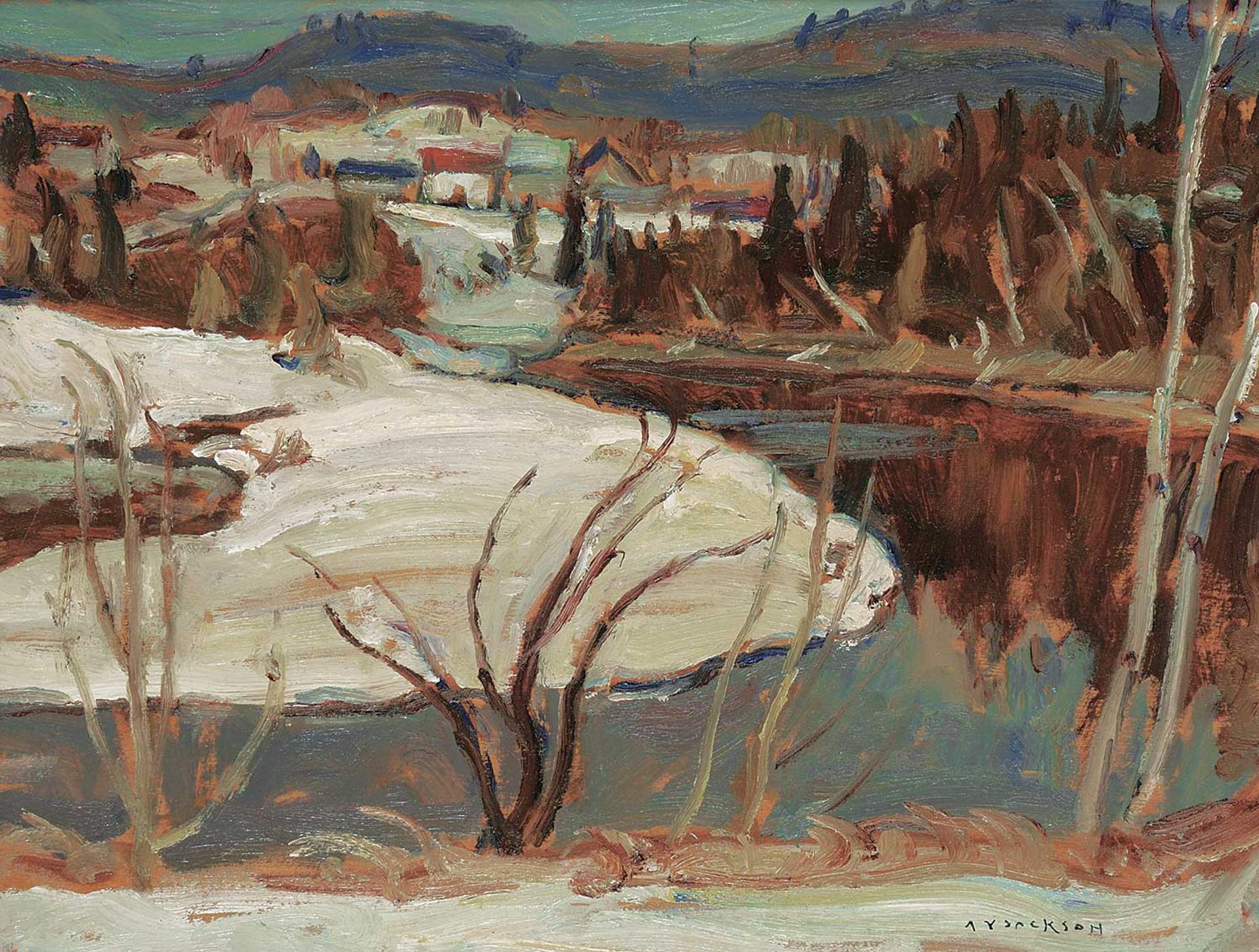 Alexander Young (A. Y.) Jackson (1882-1974) - Spring Flood, Duhamel, Que.
