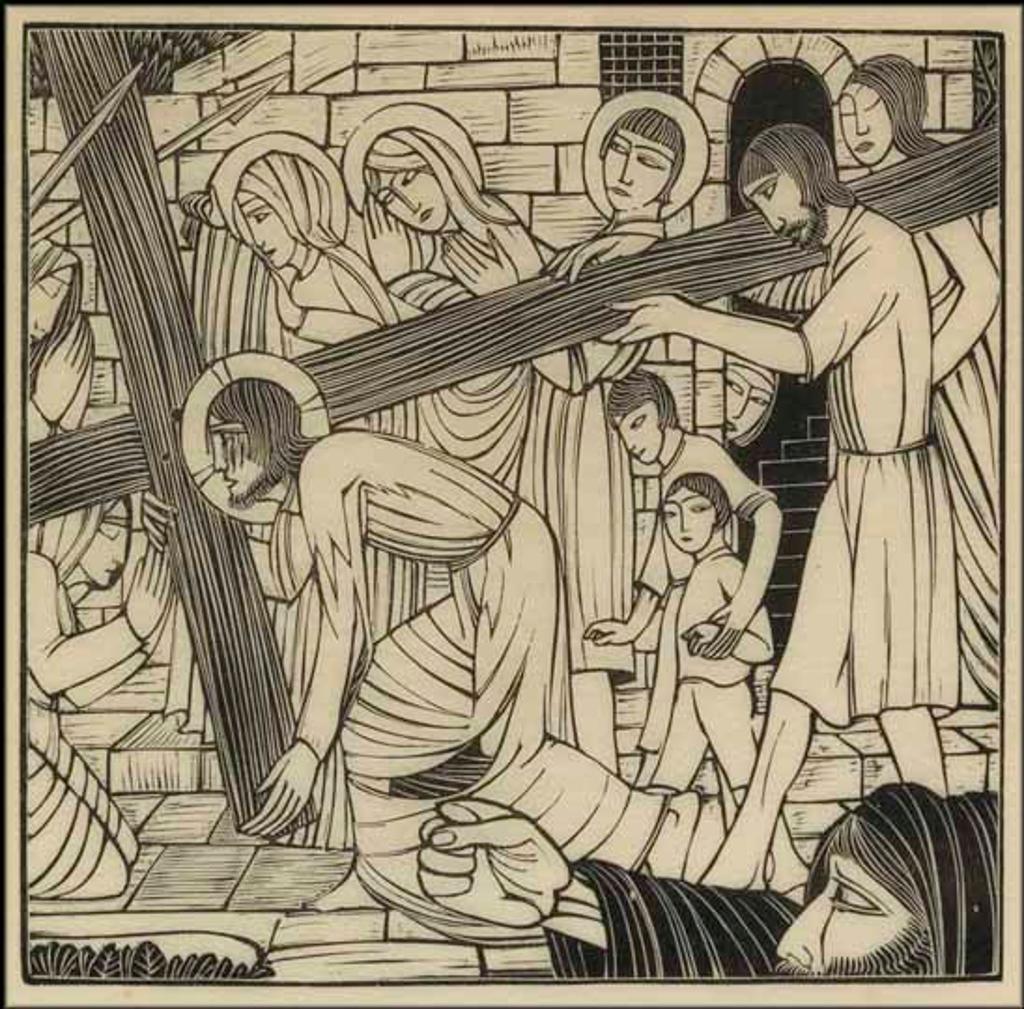 Eric Gill (1882-1940) - The Carrying of the Cross