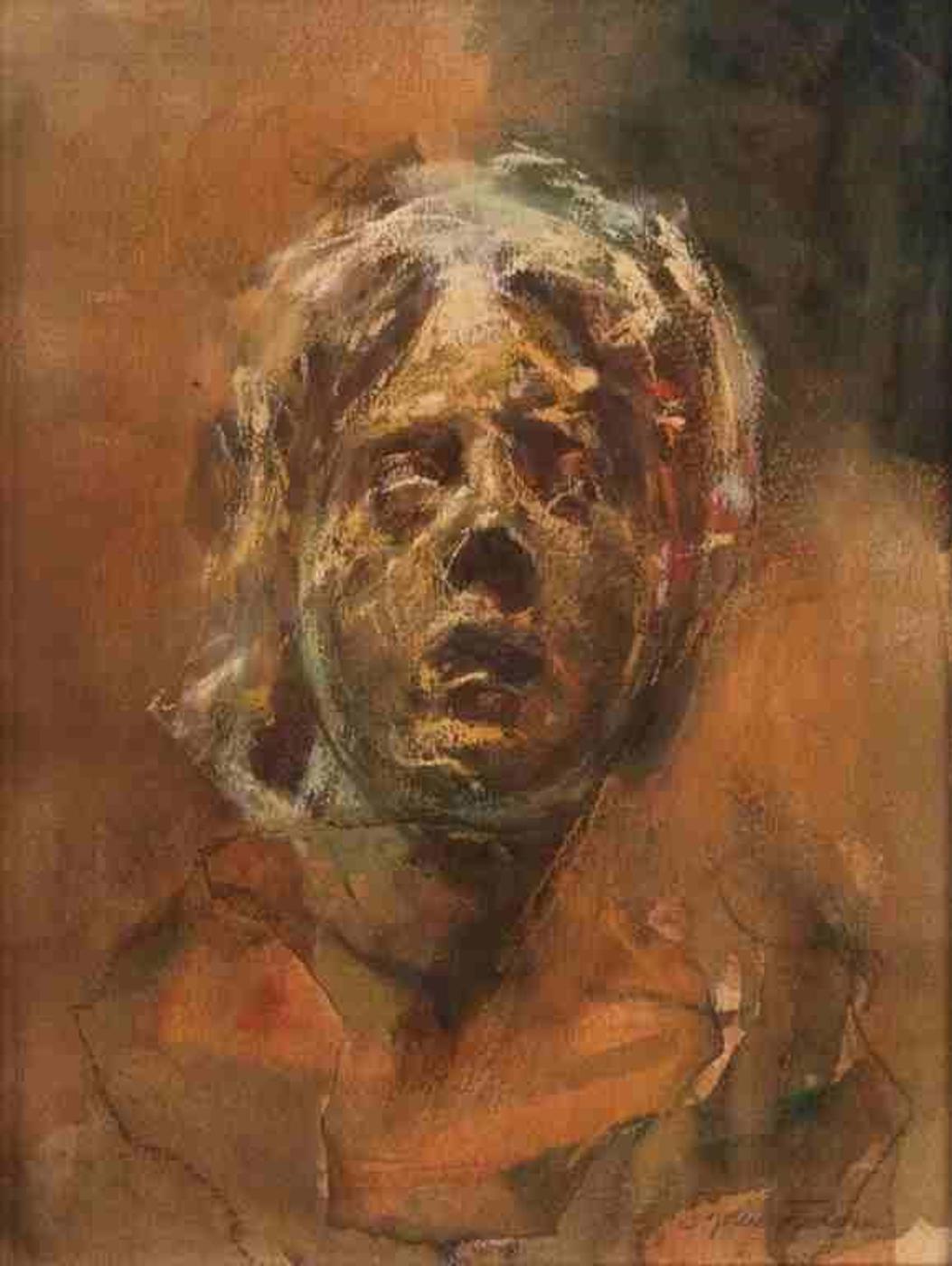 Sophie Jodoin (1955) - Etude d'apres sculpture etrusque