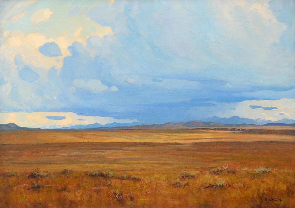 Roland Gissing (1895-1967) - Open Range With Approaching Storm, Southern Alberta