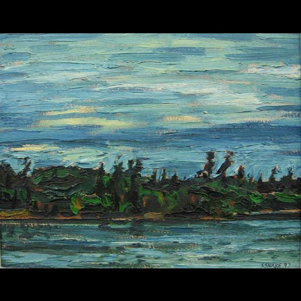 Stephen Snake (1967) - Looking West View From Bear Island, Temagami, Ontario