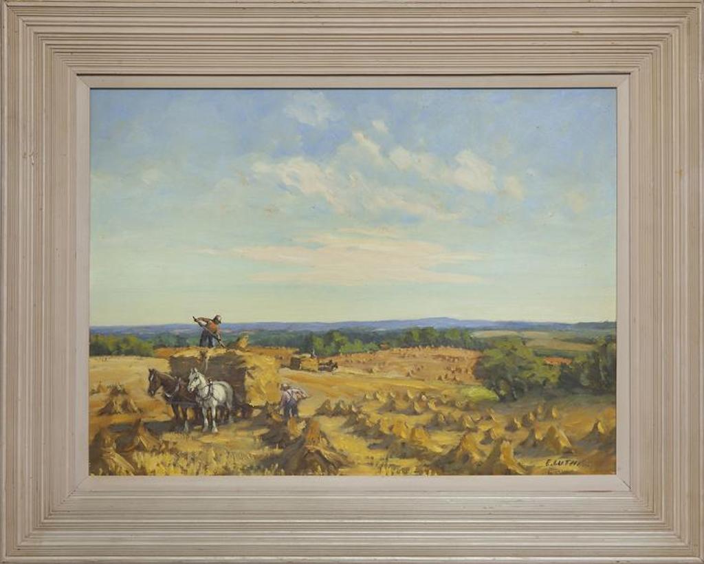 Ernest (Ernie) Luthi (1906-1983) - In the Harvest Fields Between Punnichy and Quinton