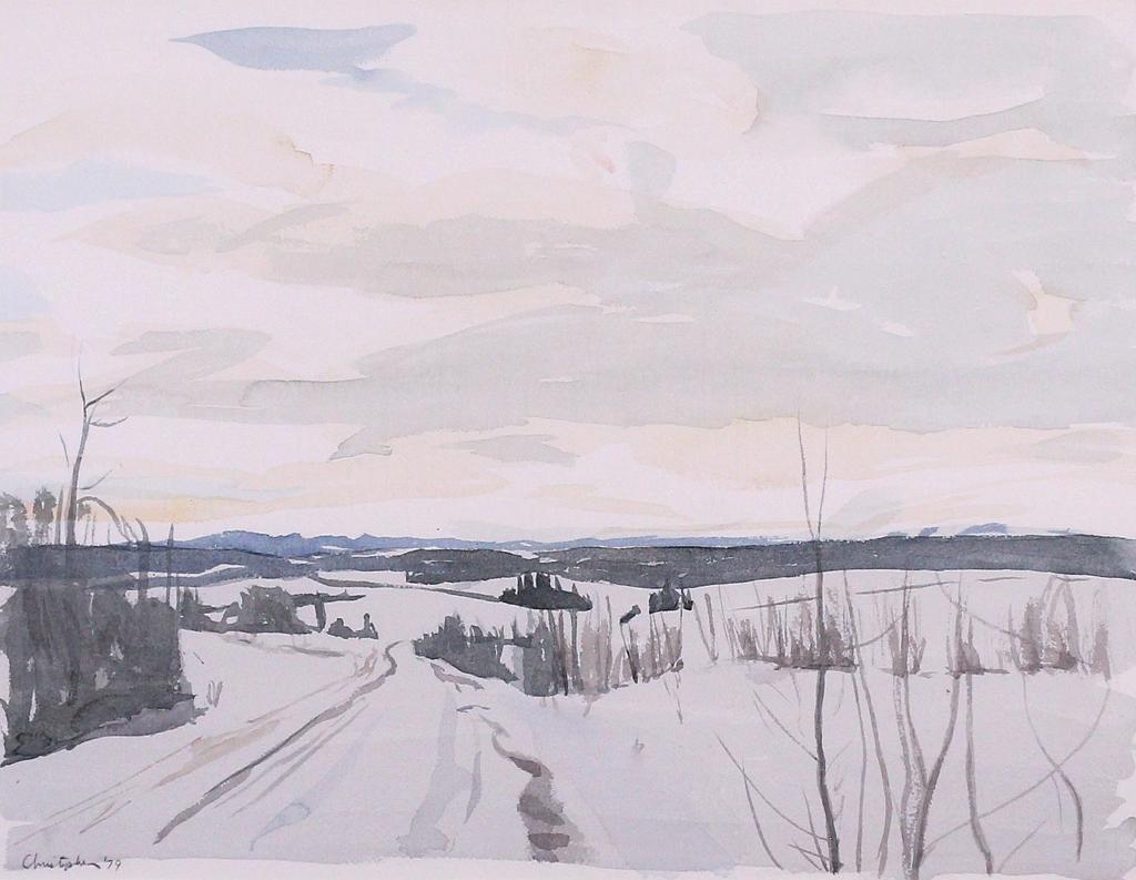 Ken Christopher (1942) - Winter Road, Foothills; 1979