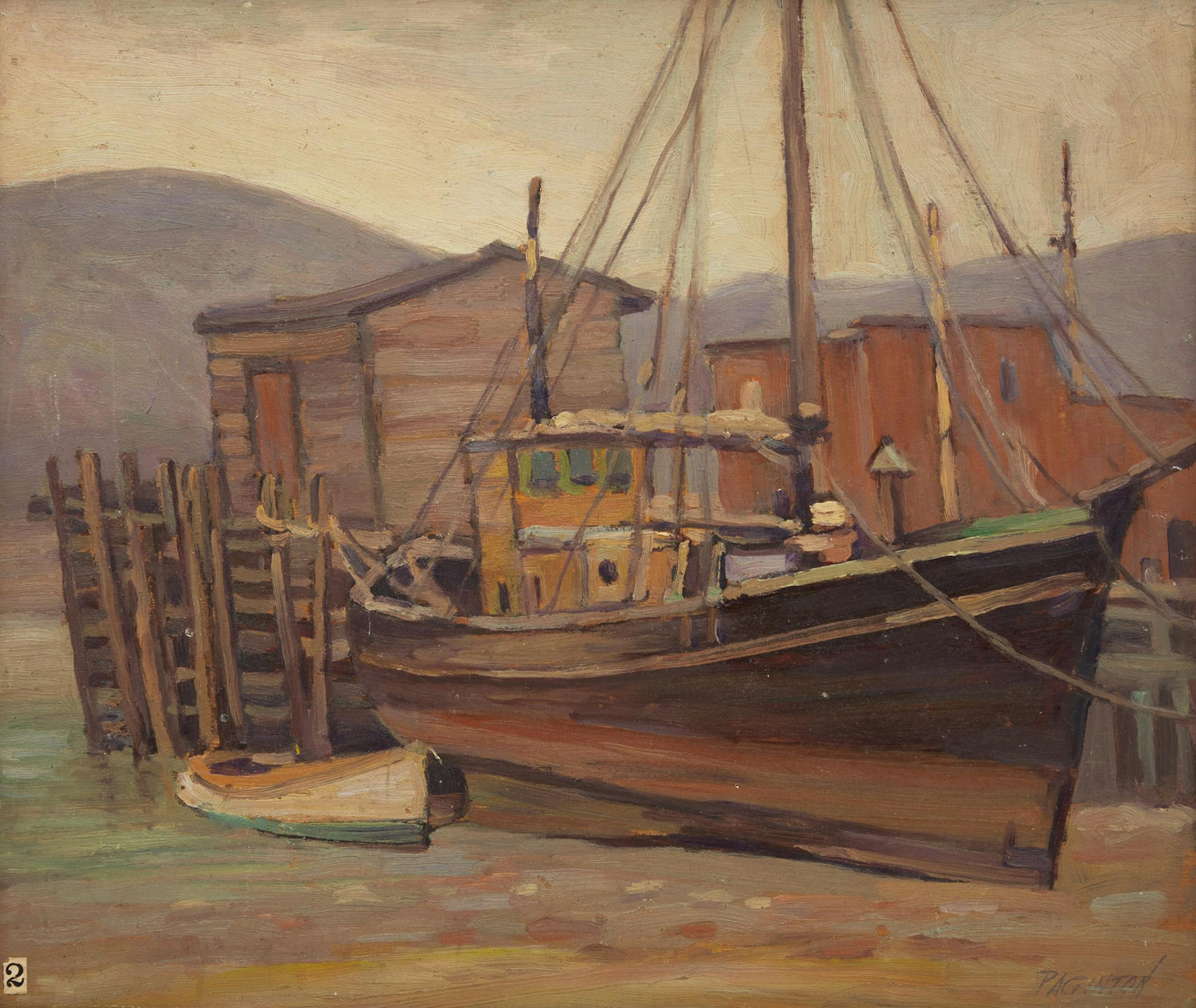 George Alfred Paginton (1901-1988) - Ebb Tide, Digby, Nova Scotia
