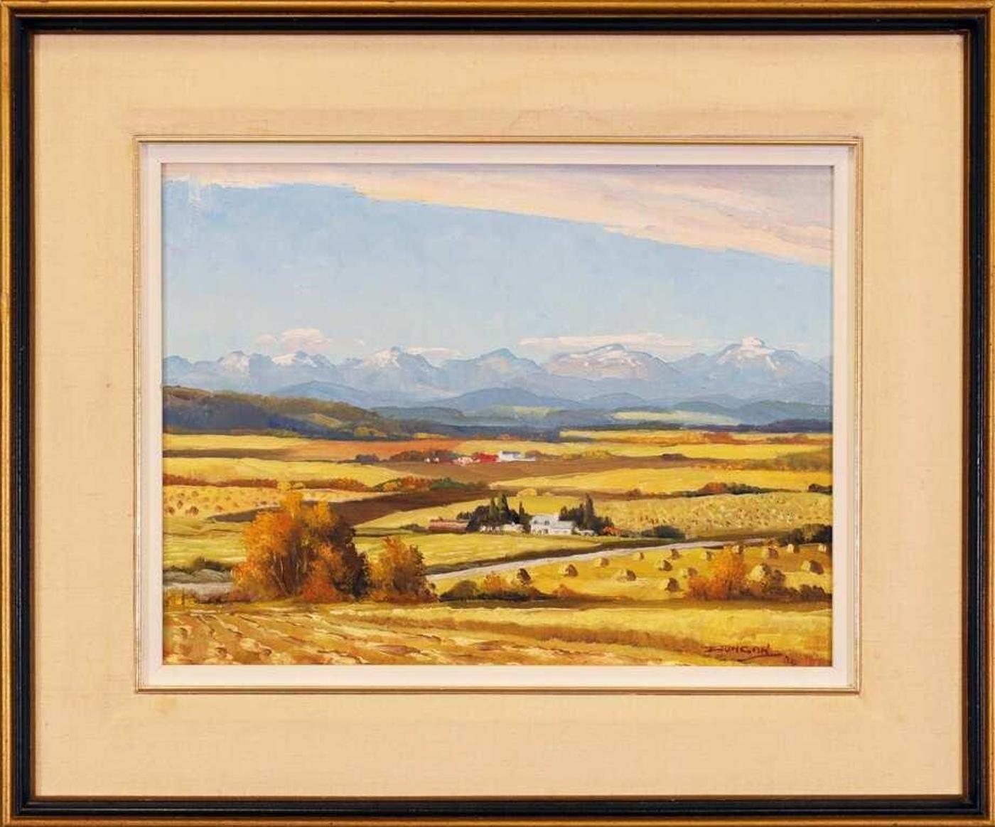 Duncan Mackinnon Crockford (1922-1991) - The Rockies, From Springbank, West of Calgary, Alta.; 1984