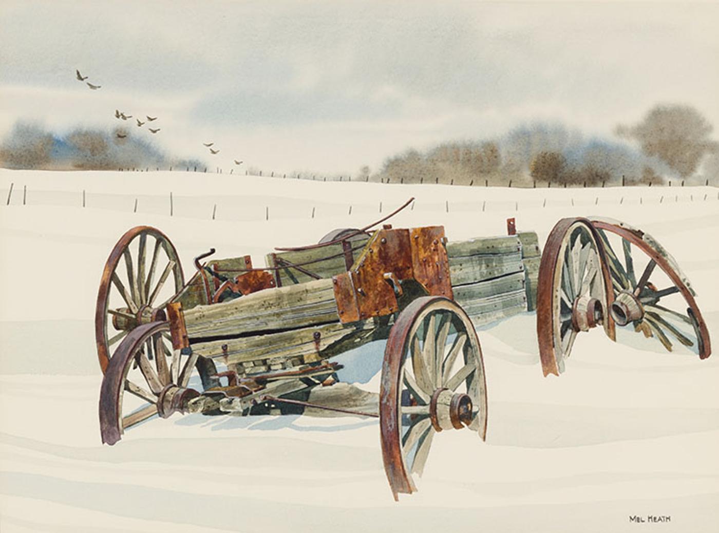 Melvin George Heath (1930) - Wagon in Snow