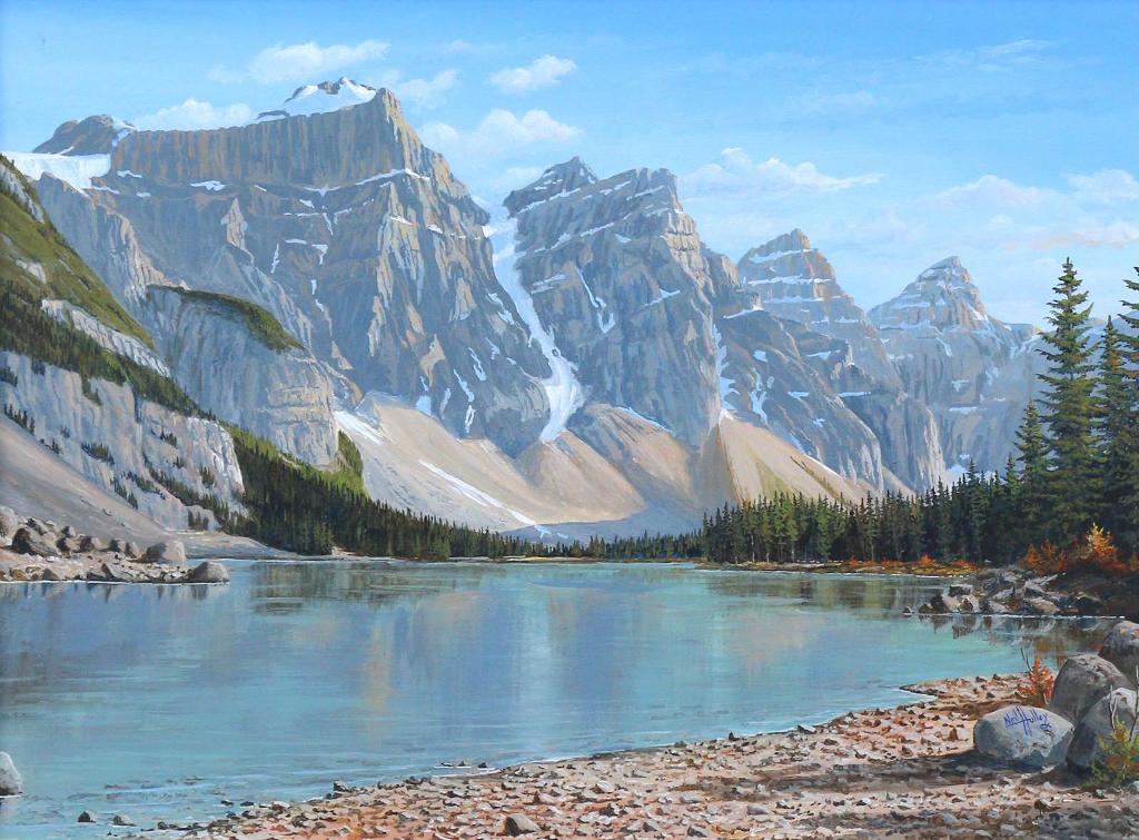 Neil Hulley (1939-2004) - Moraine Lake #18