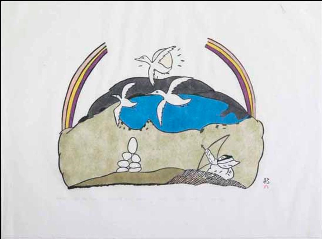 Napatchie Pootoogook (1938-2002) - Hunting After the Rain (02557/2013-1713)