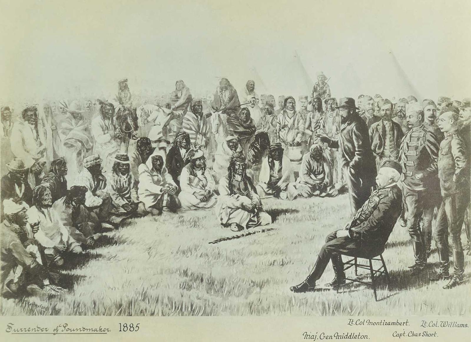 W. Rutherford - Surrender of Poundmaker, 1885