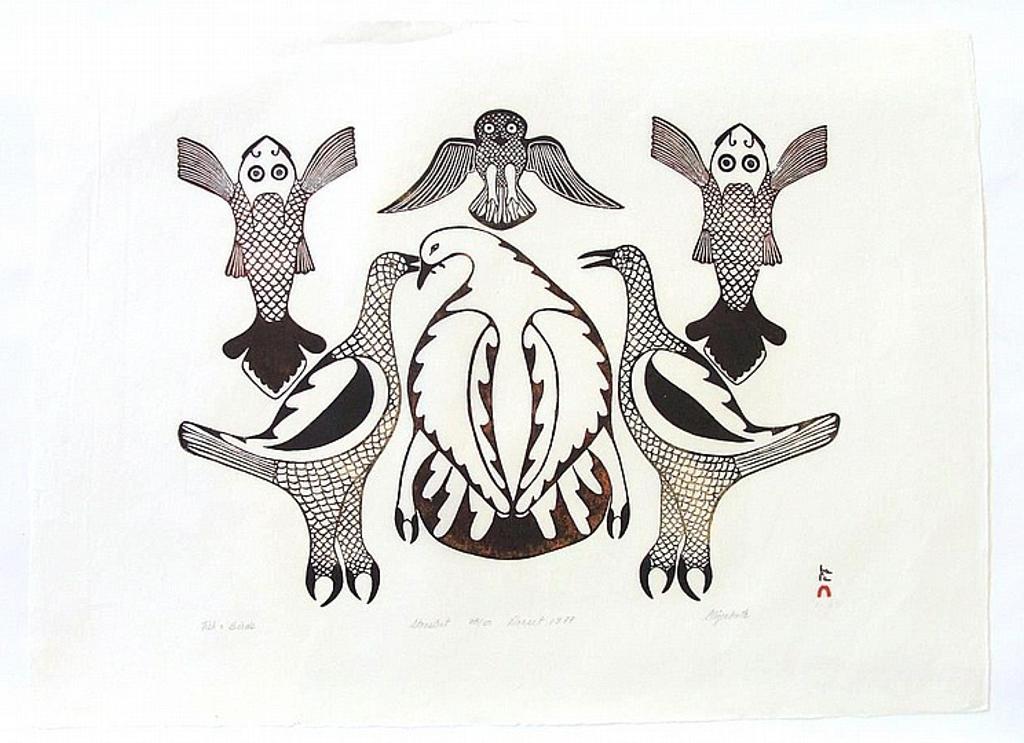 Eliyakota Samualie (1939-1987) - Fish And Birds