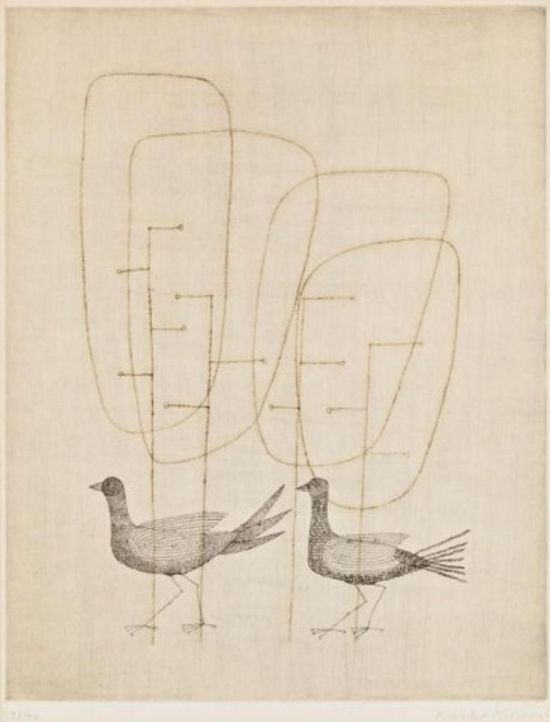 Keiko Minami (1911-2004) - Birds & Tree Forms
