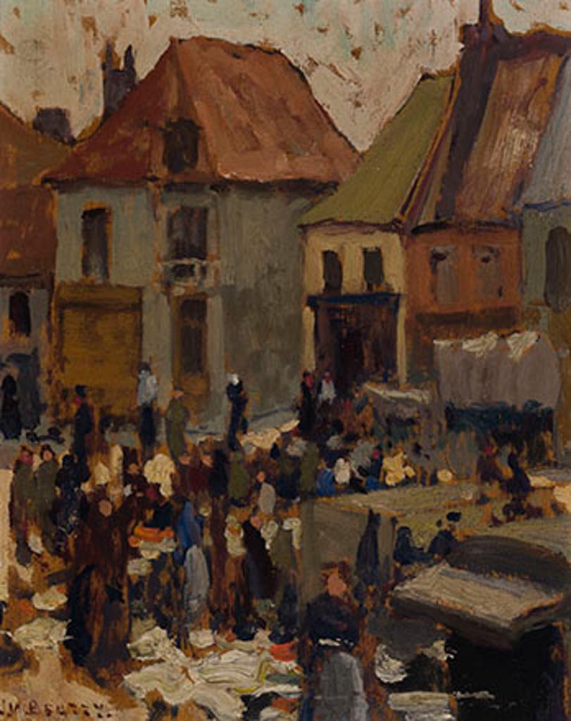 John William (J.W.) Beatty (1869-1941) - Market Scene