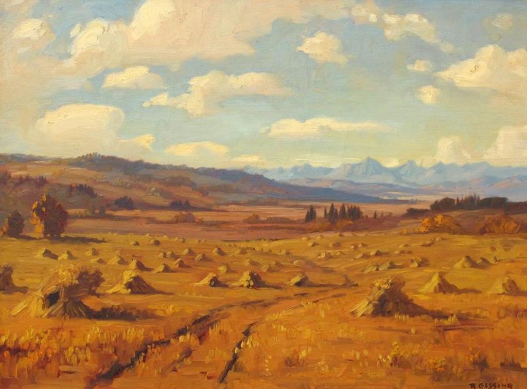 Roland Gissing (1895-1967) - Harvest In The Foothills