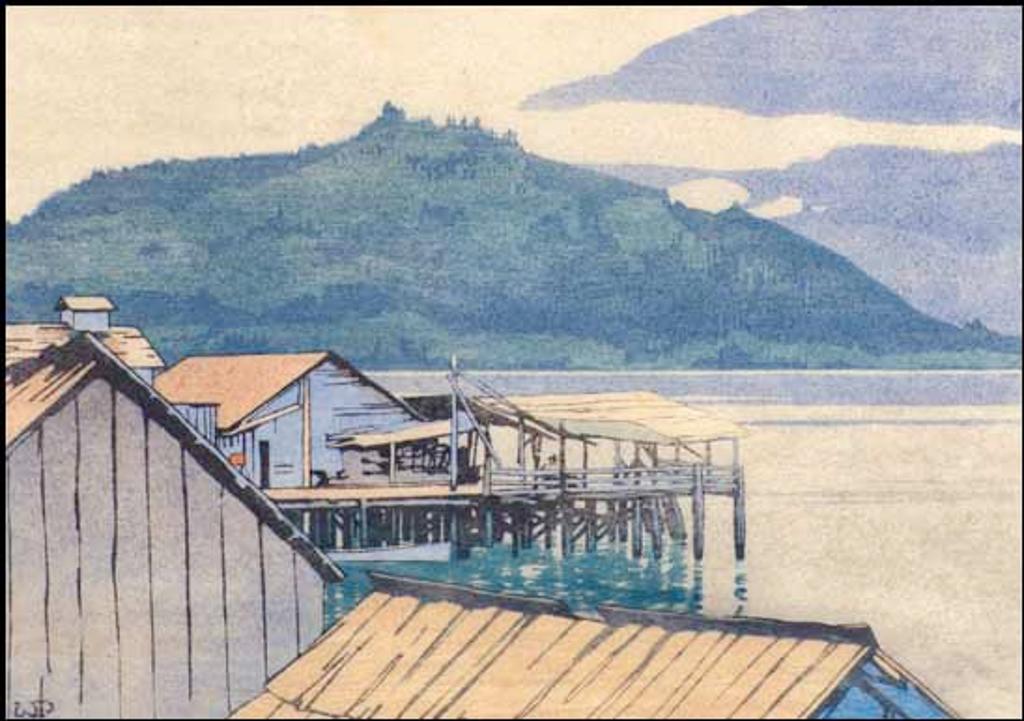 Walter Joseph (W.J.) Phillips (1884-1963) - The Waterfront, Alert Bay, BC