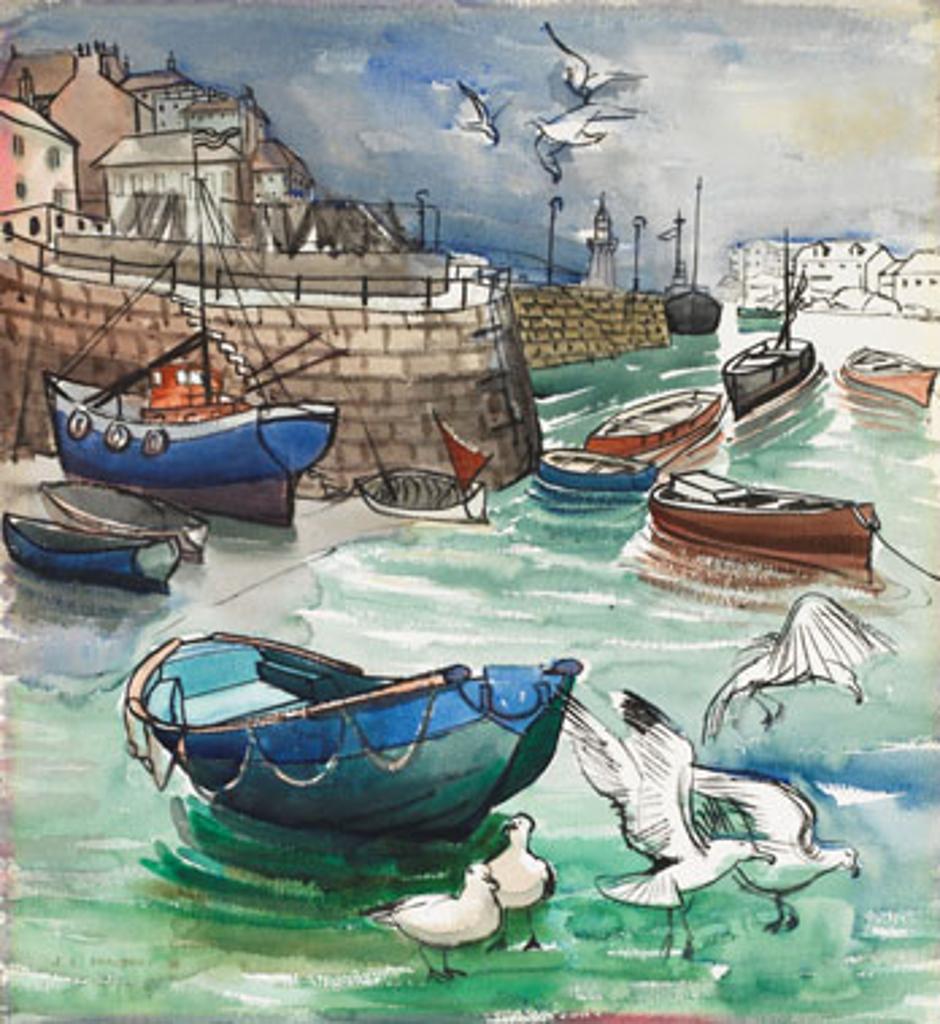Jack Leaonard Shadbolt (1909-1998) - Low Tide in Cornwall
