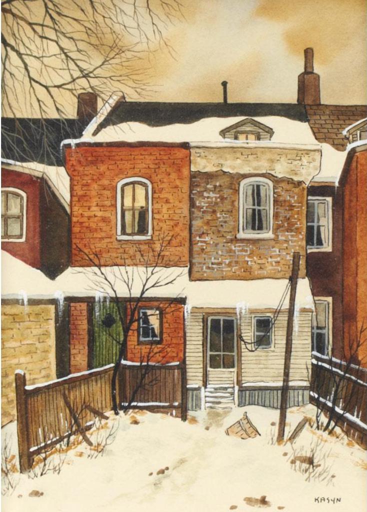 John Kasyn (1926-2008) - Old Houses On Dovercourt Road