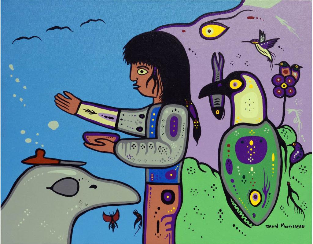 David Alfred Morrisseau (1961) - Ceremony for Copper Thunderbird