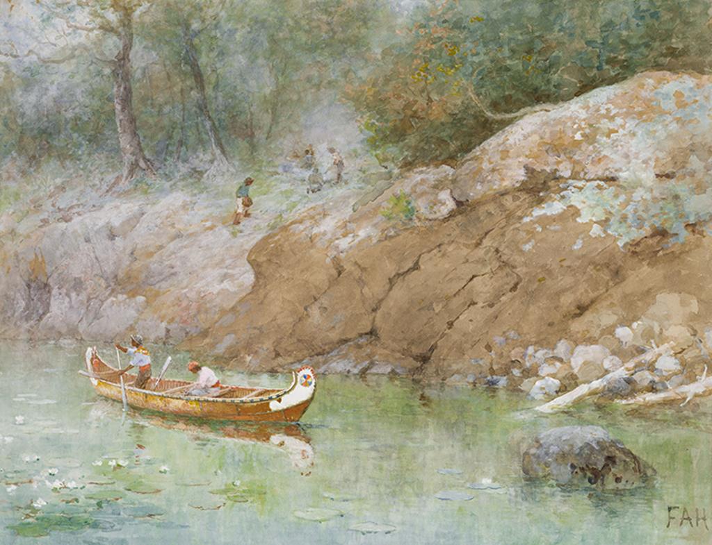 Frances Anne Beechey Hopkins (1838-1919) - A Green Pool, French River, Canada