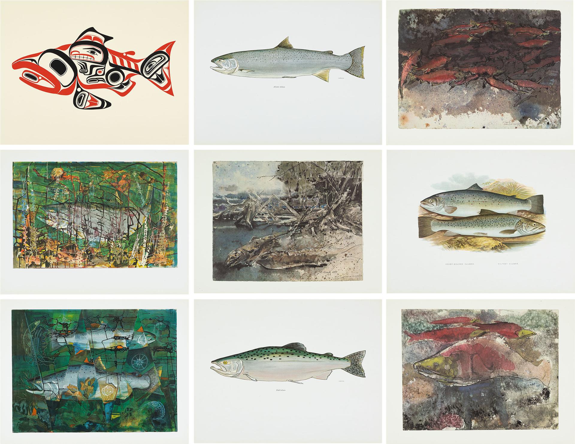 William Ronald (Bill) Reid (1920-1998) - The Salmon - Canada's Plea For A Threatened Species