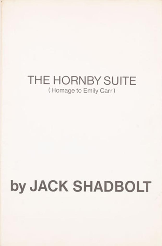 Jack Leaonard Shadbolt (1909-1998) - The Hornby Suite (Homage to Emily Carr): Fifteen Works