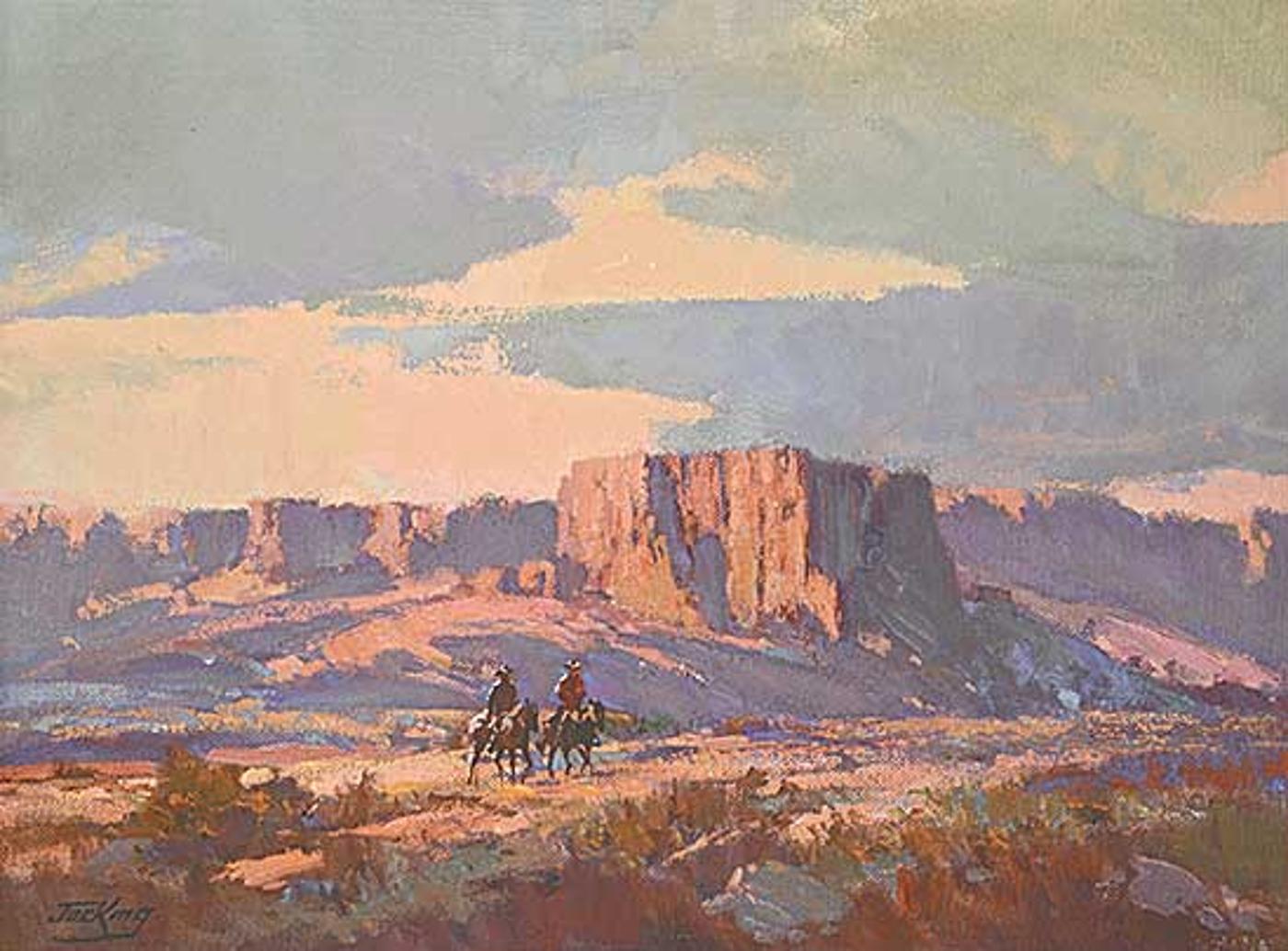 Jack [Jac] Elmo King (1920-1998) - Untitled - Sunset on the Range