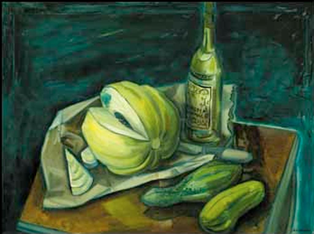 Jack Leaonard Shadbolt (1909-1998) - Still Life with Casaba Melon
