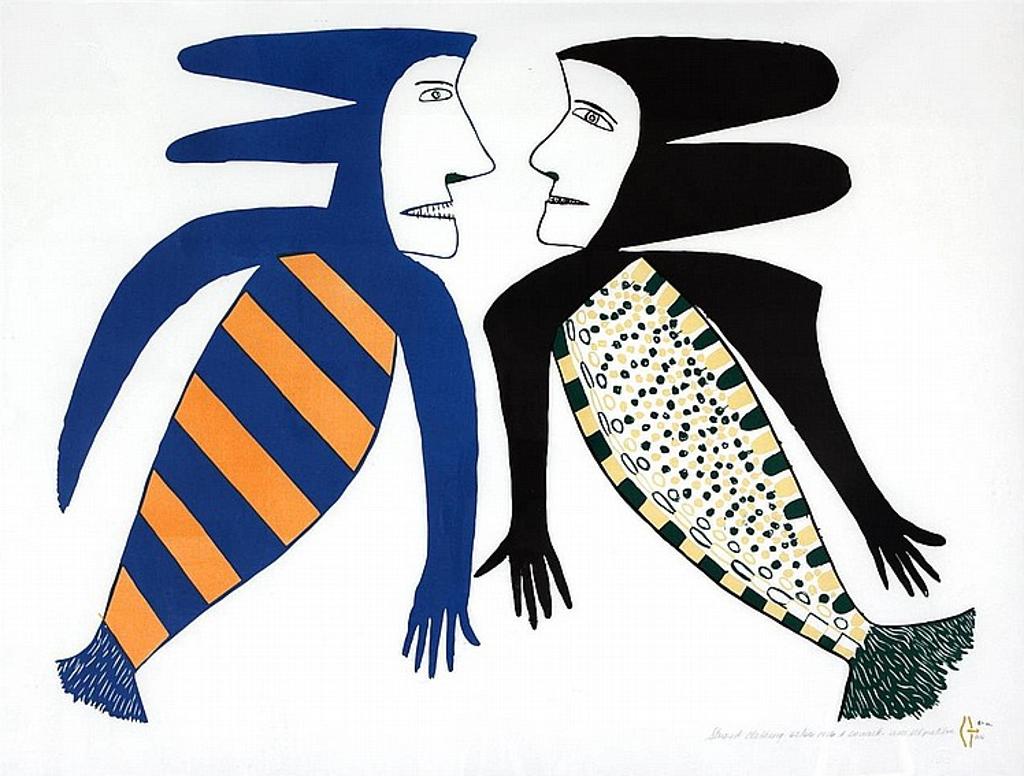 Jessie Oonark (1906-1985) - Striped Clothing