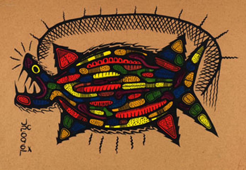 Joshim (Josh) Kakegamic (1952-1993) - Fish Caught on Net