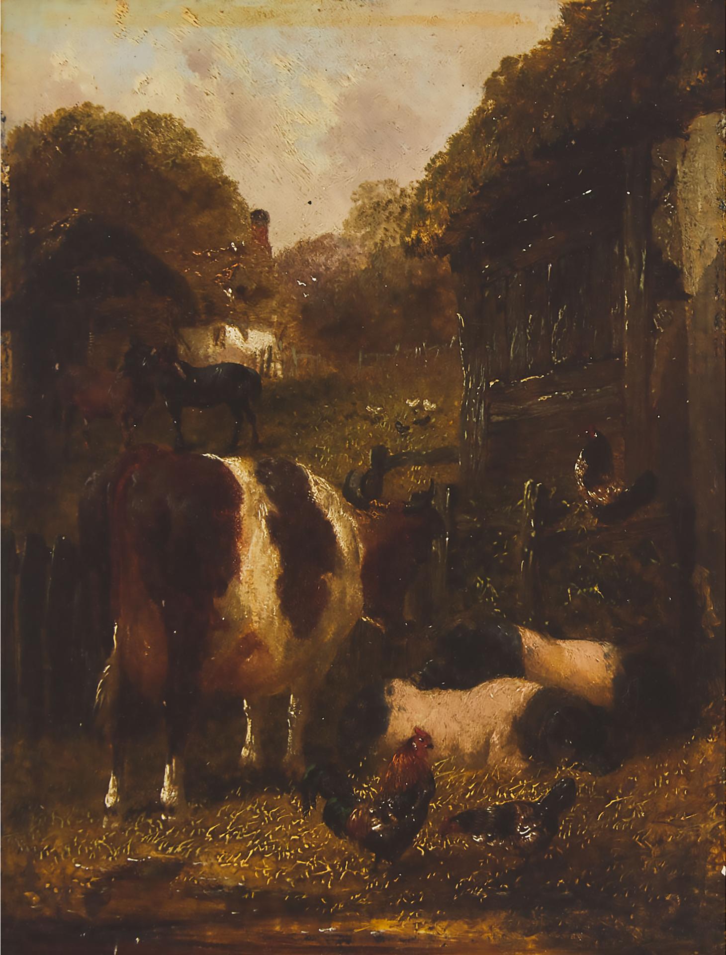John Frederick Herring (1795-1865) - Farmyard Scene